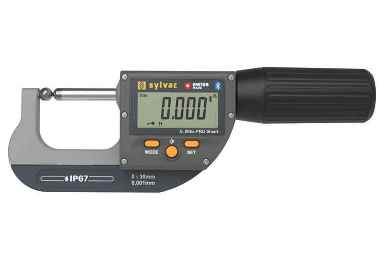Mikrometer S_Mike PRO flat/sfærisk fra Sylvac